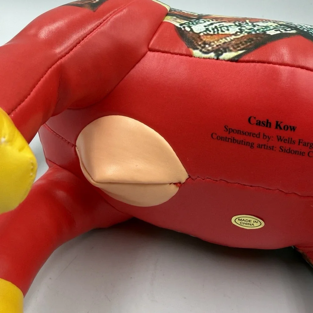 2002 Cow‎ Parade Plush Laughing Cow USA Kows For Kids Parade Special Event HTF